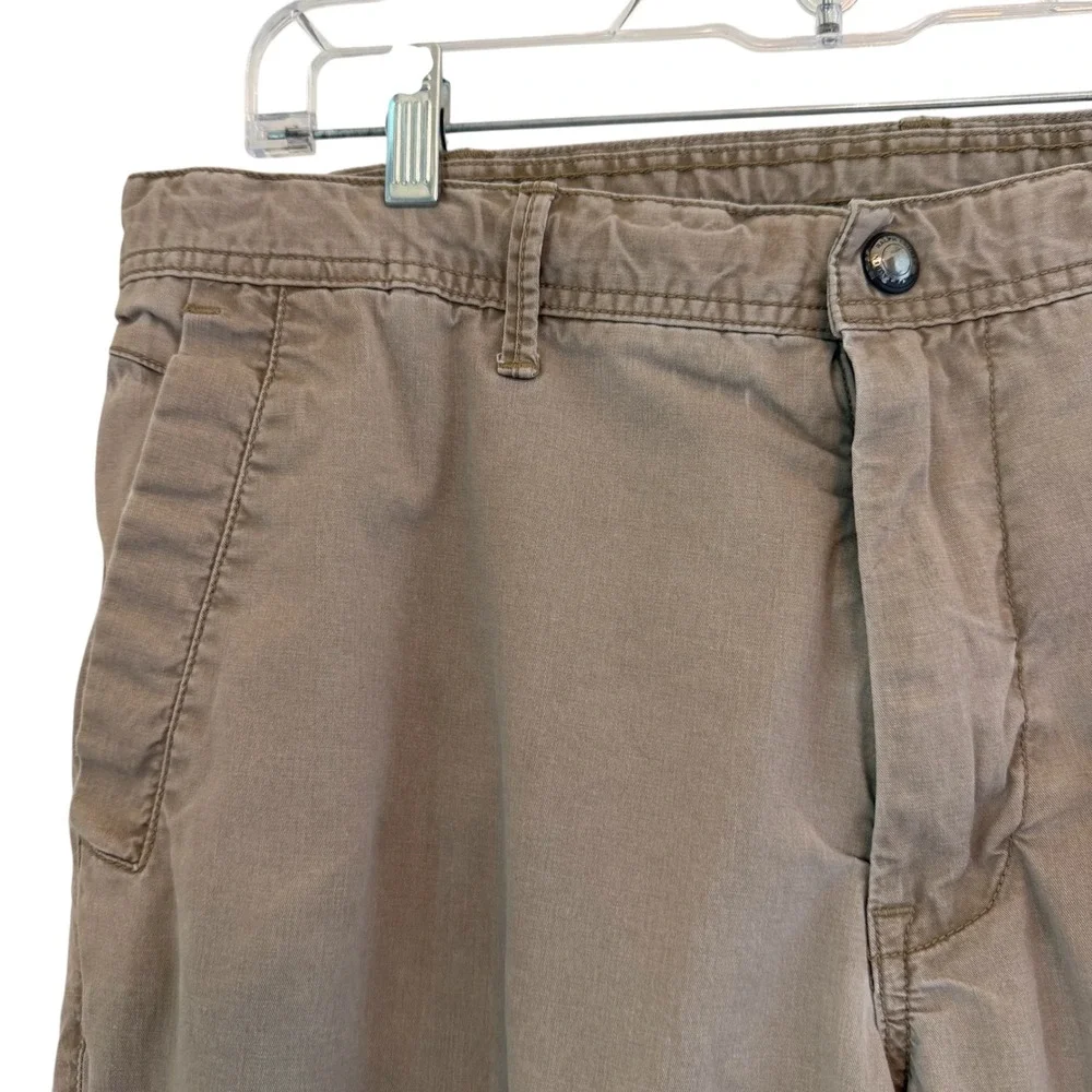 Polo Ralph Lauren Khaki Straight Fit Jogger Pants Drawstring Tan Fits 34/31 READ
